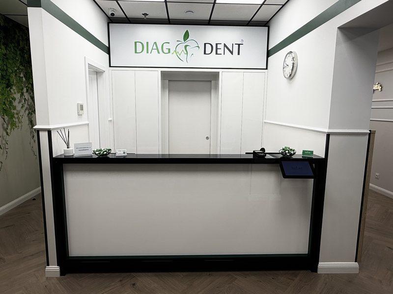 Recepcja pracowni Diagdent Katowice